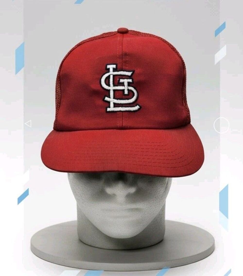 Vtg St. Louis Cardinals MLB Twins Enterprise Trucker Hat Red Mesh M/L Taiwan ROC